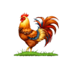 dragon power 10000 ways rooster symbol