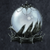 dragons castle white glass ball symbol