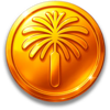 dubai luxury hold and win gold coin symbol
