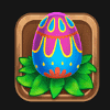 easter luck blue egg symbol