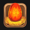 easter luck orange egg symbol