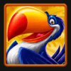 eggs of gold purple bird symbol