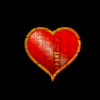 egyptian gold heart symbol