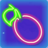 electric 7 fruits plum symbol