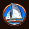 eurasian beach life sail boat symbol