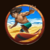 eurasian beach life surfer symbol