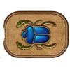 eye of horus the golden tablet gold spins scarab beetle symbol