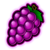 fancy fruits flaming link grapes symbol