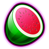 fancy fruits flaming link watermelon symbol