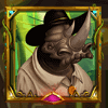 fancy jungle rhino symbol