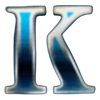 fang and fortune letter k symbol