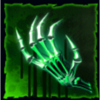 fang and fortune skeletal hand symbol
