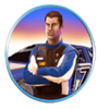 fast lane freddie blue racer symbol