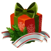 father christmas gift box symbol