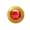 feather of the nile red gem symbol