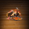 feria loca meat symbol