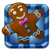 festive emerald gingerbread man symbol