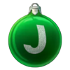 festive emerald j symbol