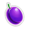 fiery fruits frenzy plum symbol
