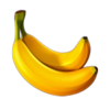 fiery fruits more spins banana symbol