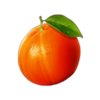 fiery fruits more spins orange symbol