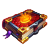 fire blaze orange wizard book symbol