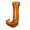 fire blaze orange wizard j symbol