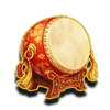 fire horse riches drum symbol