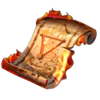 fire master hold and win burning scroll symbol