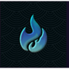fire tale blue flame symbol