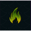 fire tale green flame symbol