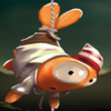 fishin impossible orange fish symbol