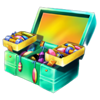 fishin the biggest gold tackle box symbol
