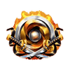 flaming fox swords symbol