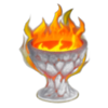 flaming hot devil fire brazier symbol