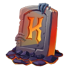 flaming hot devil k symbol