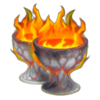 flaming hot devil lava chalices symbol
