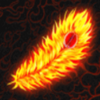 flaming phoenix feather symbol