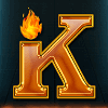 flaming reels k symbol