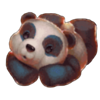 fluffy favourites clawmania panda toy symbol