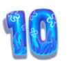 fluffy fishin number 10 symbol