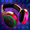 fluo party headphones symbol