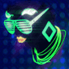 fluo party woman symbol