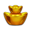 flying cai shen ingot symbol