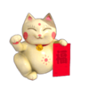 fortune cats yellow cat symbol