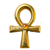 fortune flames gold ankh symbol