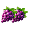 fortune love purple grapes symbol