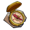 fortune of flint back for gold compass symbol