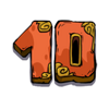 fortune of flint back for gold number 10 symbol