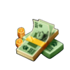fortune wolf money symbol